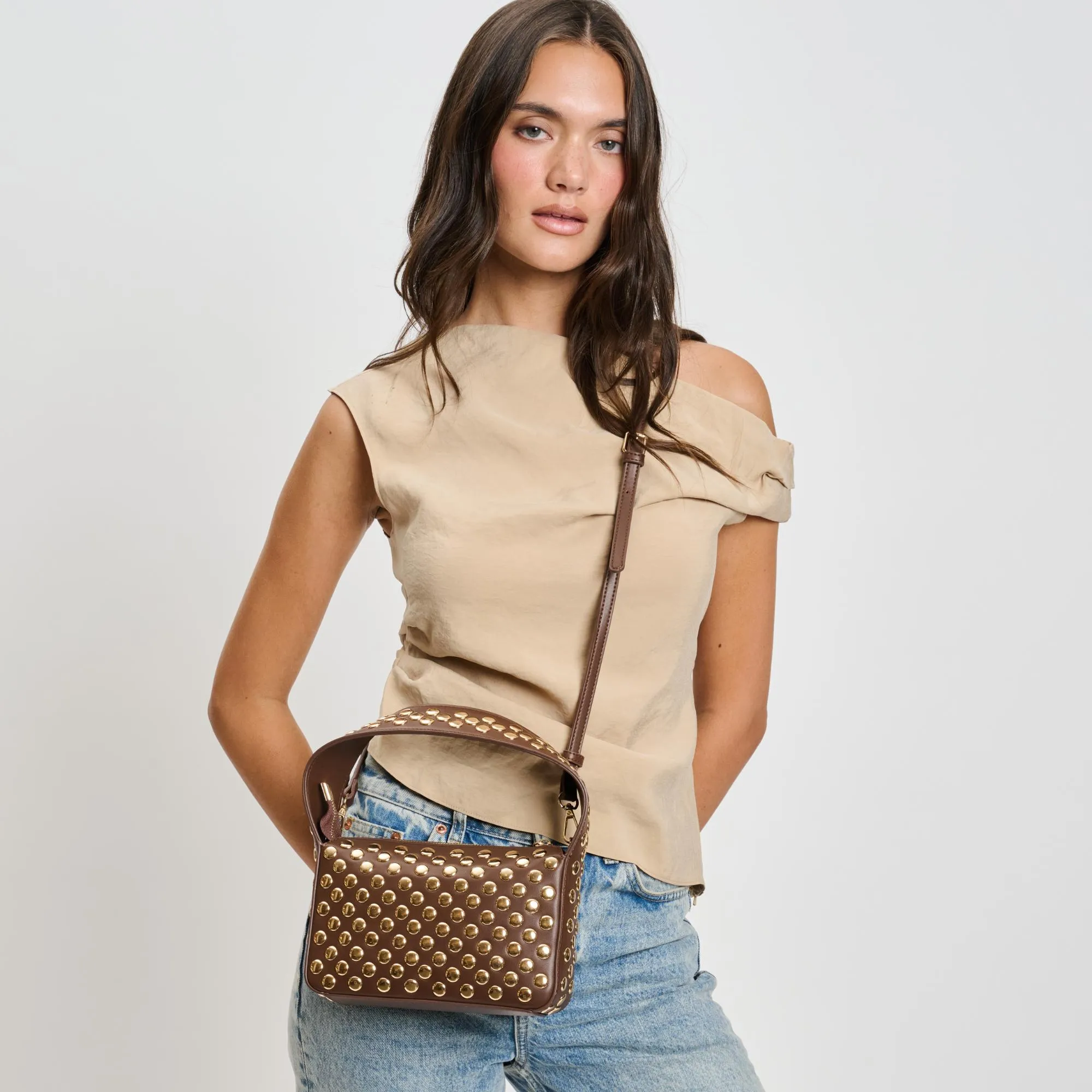 MODA LUXE Isabel Studded Crossbody Bag - More Colors Available