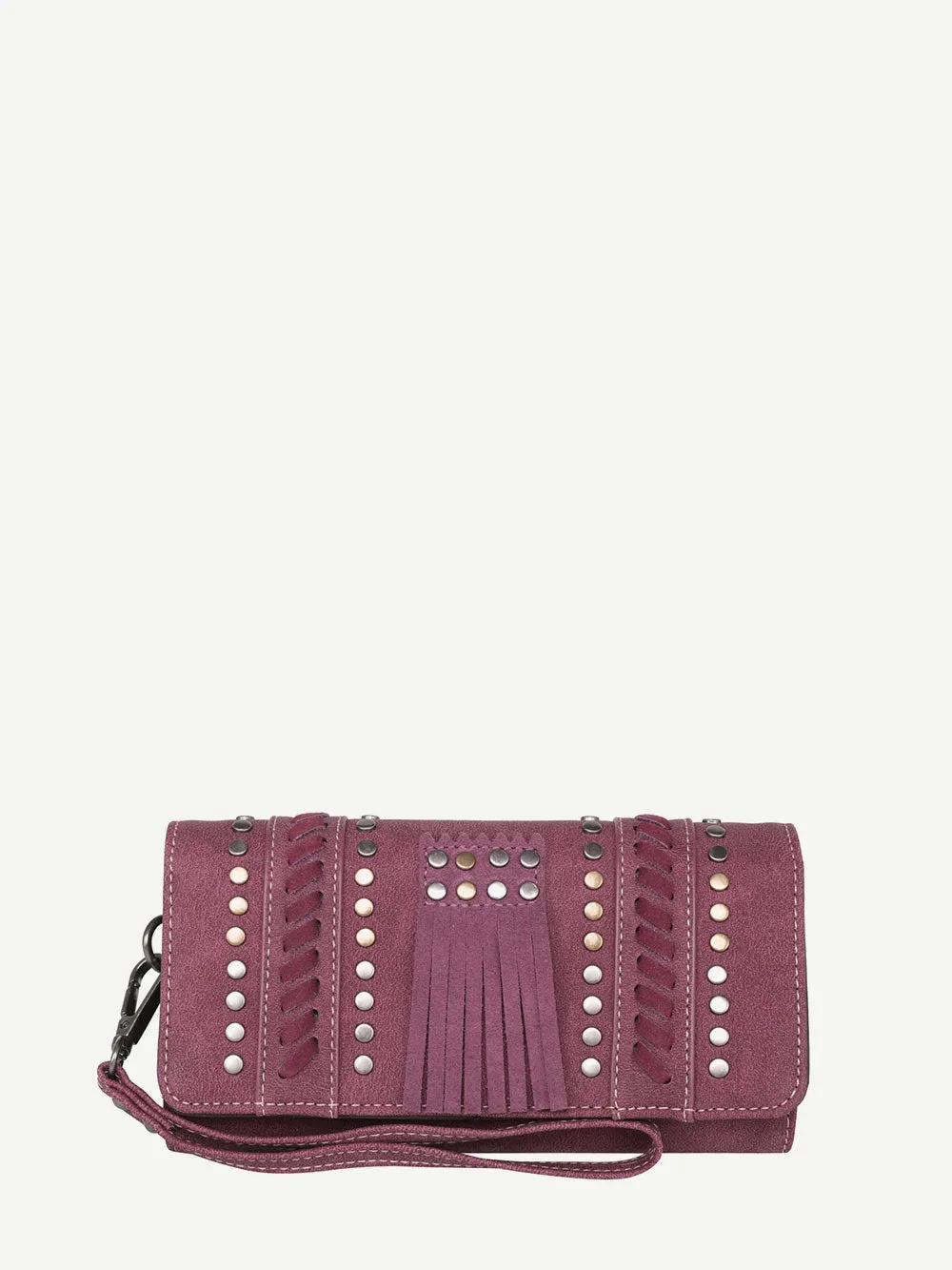 Montana West Fringe Whipstitch Wallet