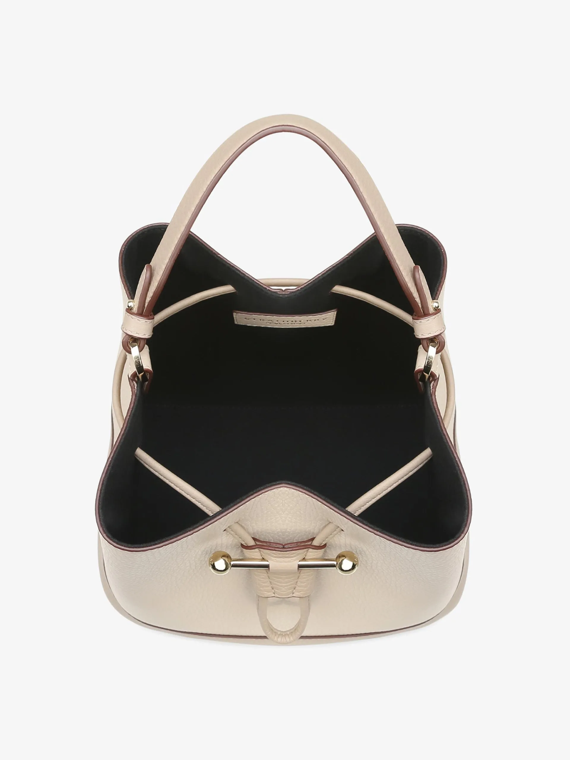 Mushroom and beige Lana Osette Midi top handle bag