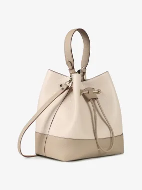 Mushroom and beige Lana Osette Midi top handle bag