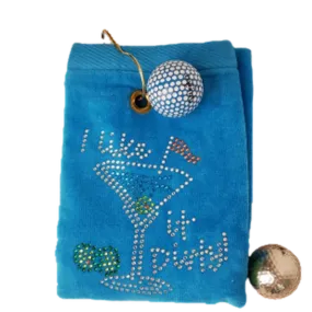 Navika Golf Towel - I Like It Dirty (Aqua)