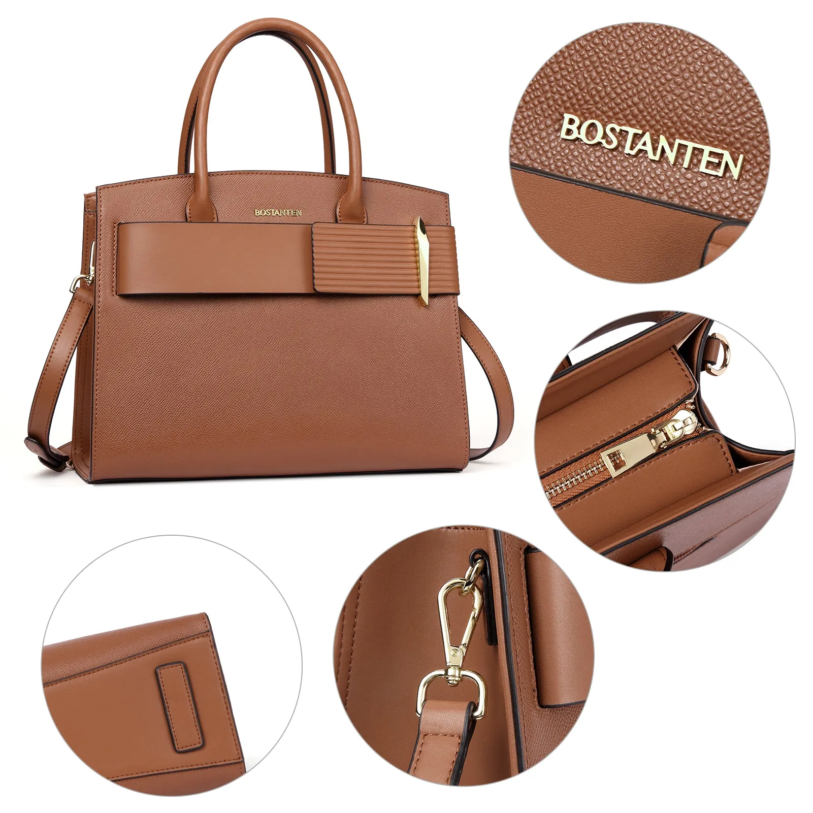 Nevin Stylish Leather Tote Bag - Designer Collection