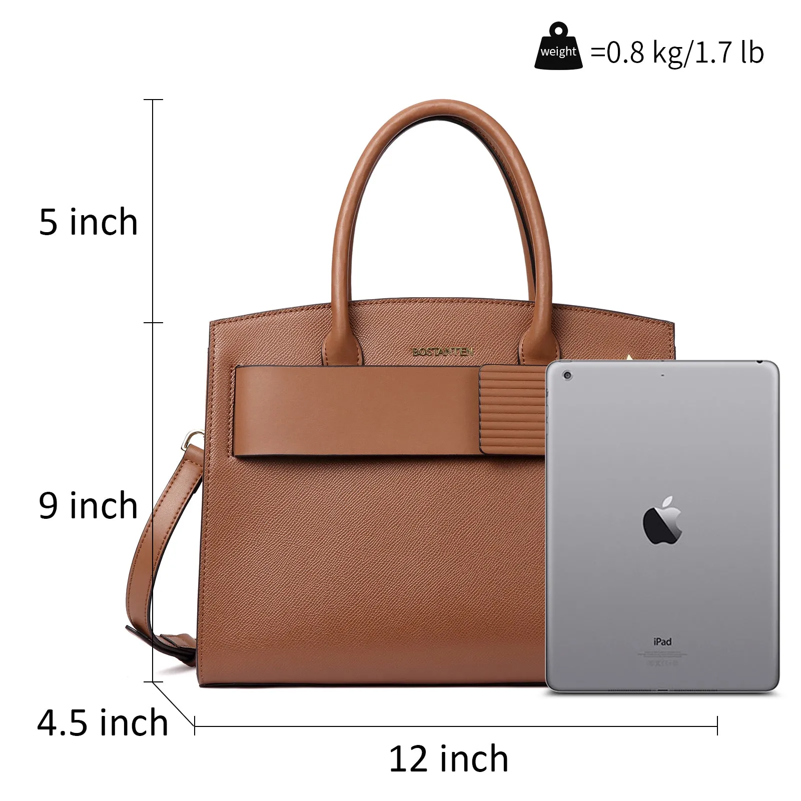 Nevin Stylish Leather Tote Bag - Designer Collection