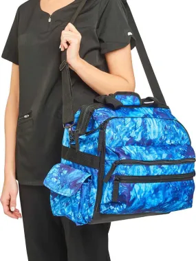 NurseMates Ultimate Medical Bag | Blue Crystals Tie Dye