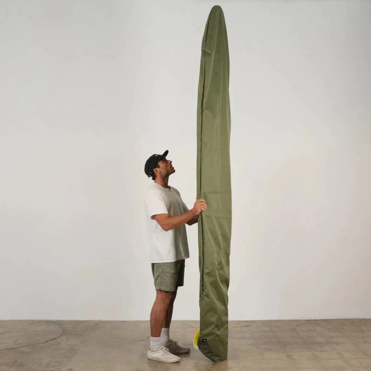 Olive Drab Canvas Surfboard Bag