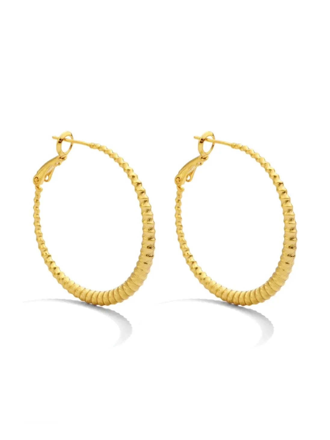 On-Trend Lever Back Hoops | Gold