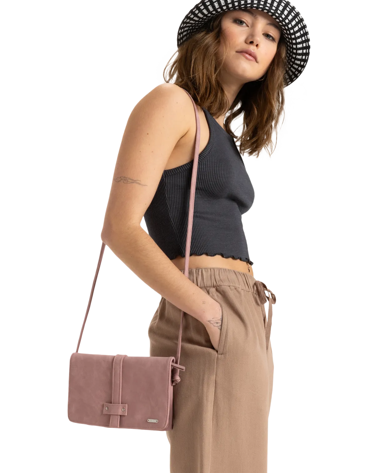 Peaceful Bay Crossbody Bag in Pink Carnation