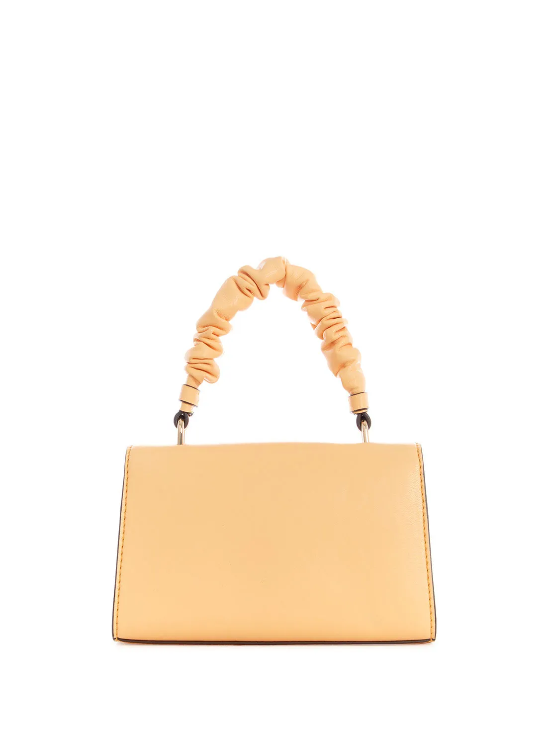 Peach Mariana Ruched Crossbody Bag