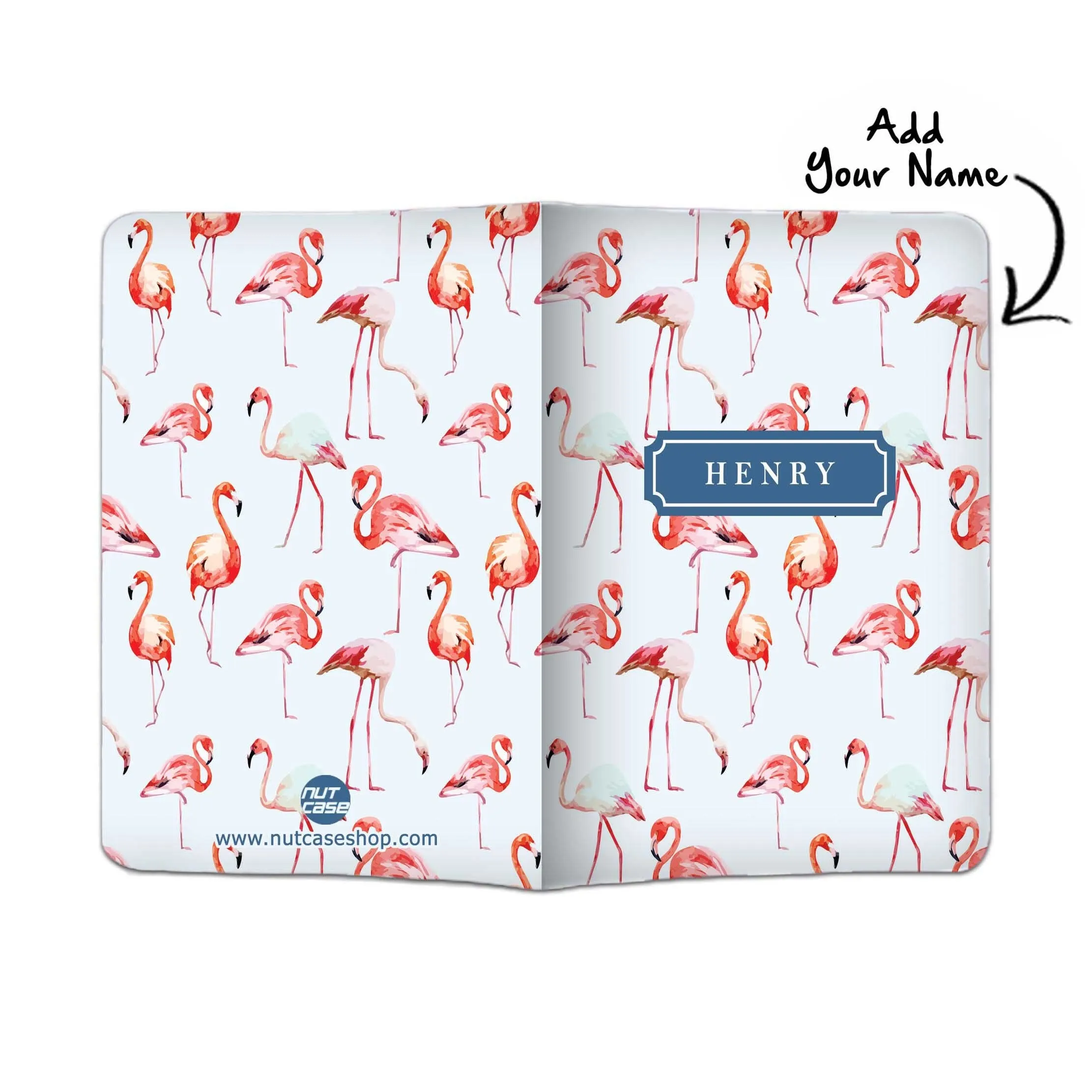 Personalized Passport Cover Travel Suitcase Tag - Flamingo Everywhere