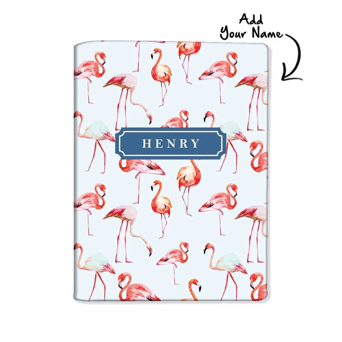 Personalized Passport Cover Travel Suitcase Tag - Flamingo Everywhere