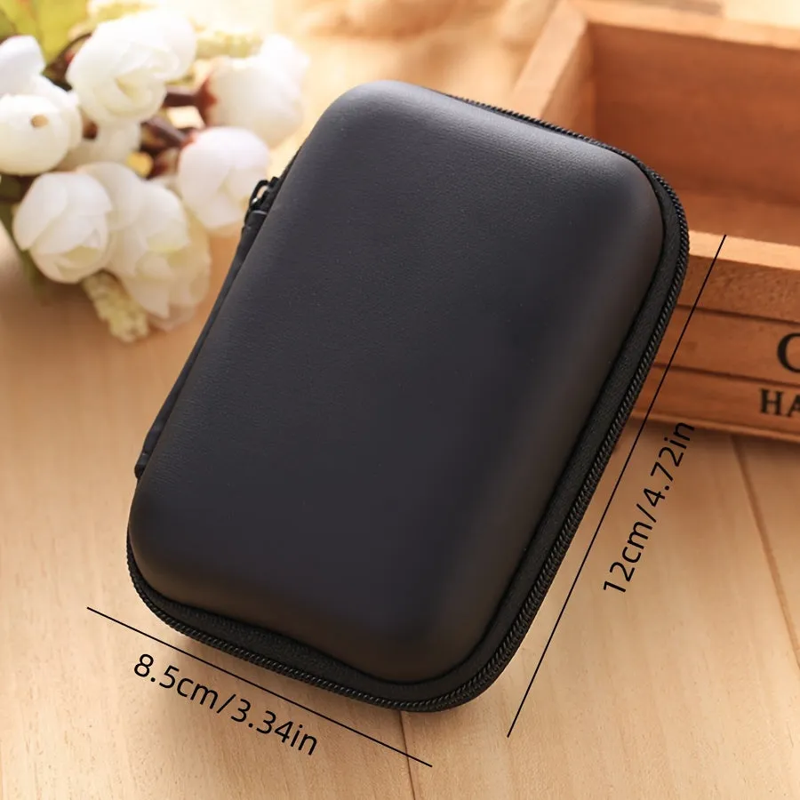 Portable storage bag for earphones charger cables and coins