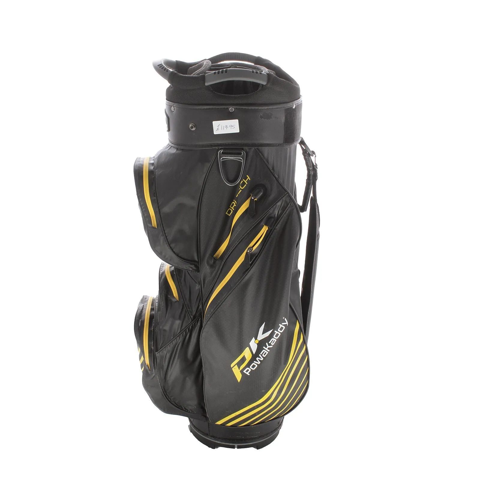 Powakaddy Dri Tech Cart Bag - Black/Yellow