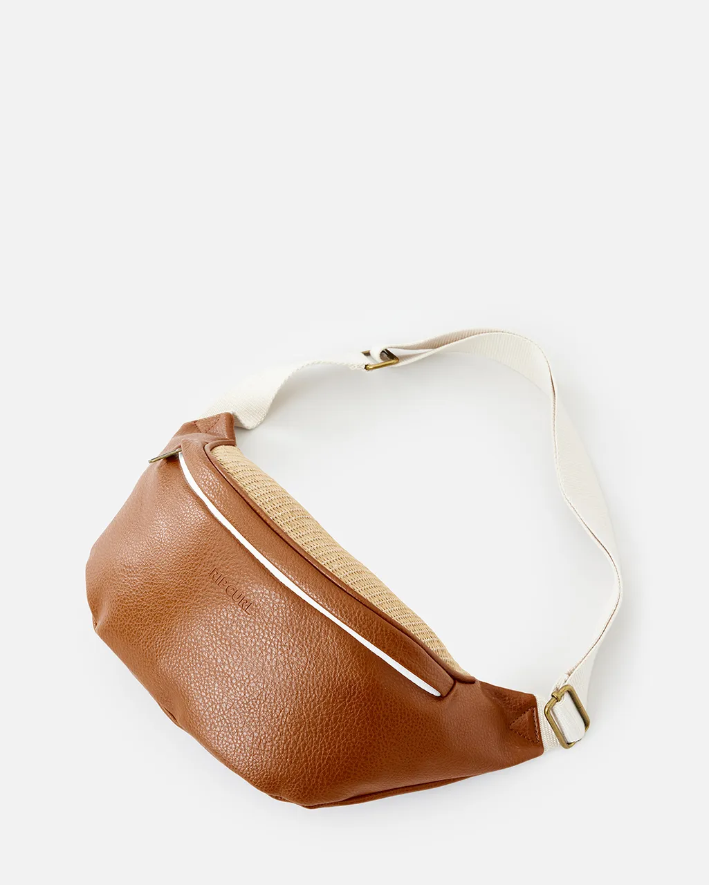 Premium Straw Crossbody Sling Bag in Natural