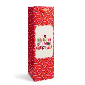 "I'm Dreaming of a Wine Christmas" Wine Bag