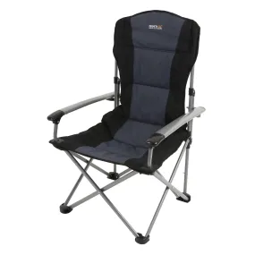 Regatta Forza Reinforced Folding Chair - Black/Seal Grey - One Size