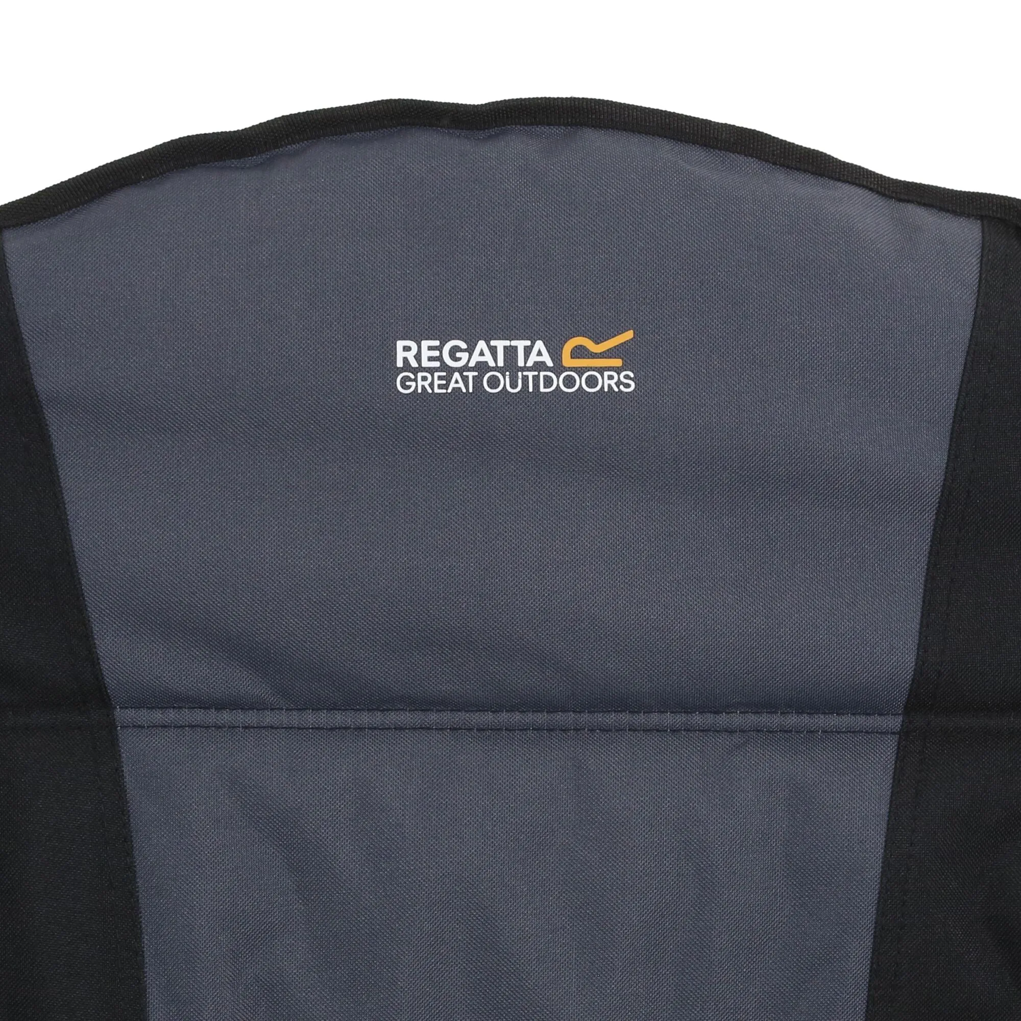 Regatta Forza Reinforced Folding Chair - Black/Seal Grey - One Size