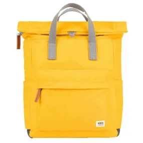 Roka Canfield B Medium Recycled Nylon Backpack - Saffron Yellow