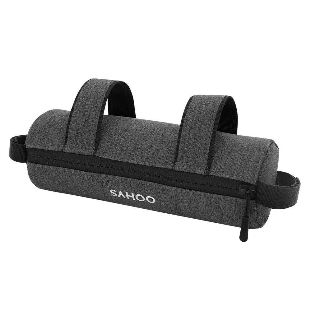 SAHOO Bike Handlebar Bag Cycling Top Tube Bag Nylon Bike Bicycle Front Frame Bag Cycling Strap-on Storage Insulation Bags