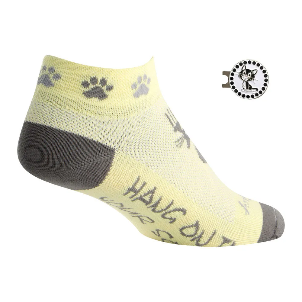 Scratch Women's Golf Sock With Ball Marker