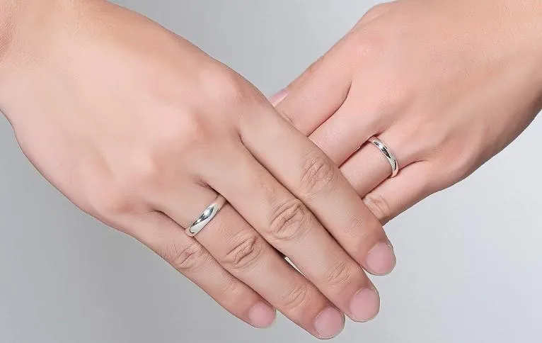 Simple Love Couple Rings