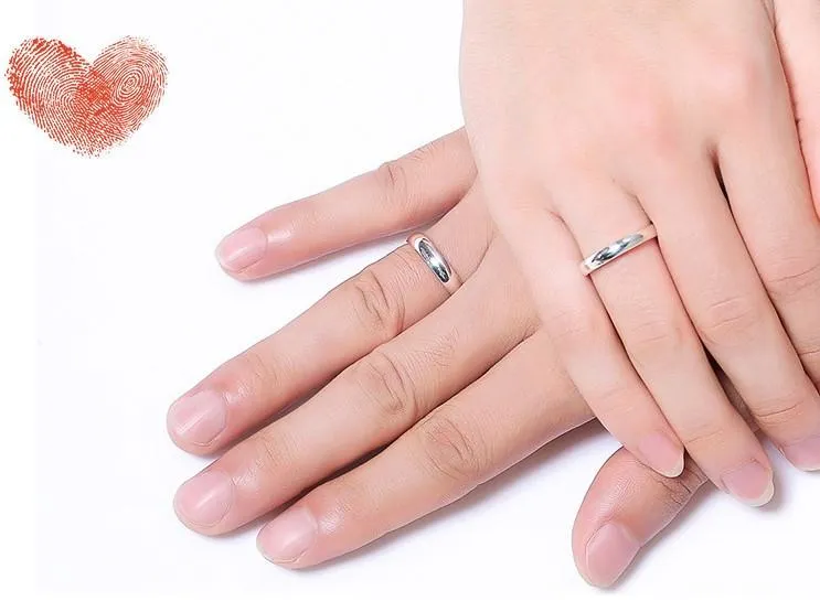 Simple Love Couple Rings