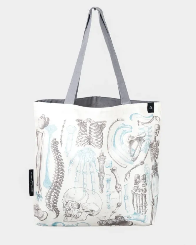 Skeleton Canvas Tote Bag