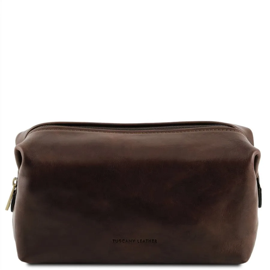 Smarty Small Leather Toiletry Bag