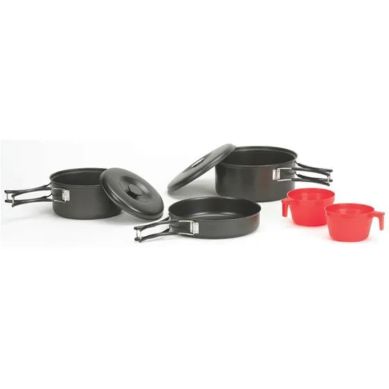 Stansport Two Person Cook Set - Black Granite Steel