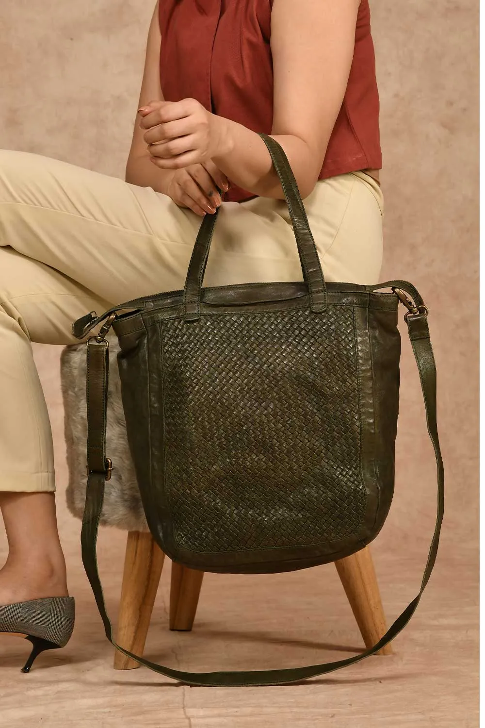 Strasbourg Basket Weave Tote Bag