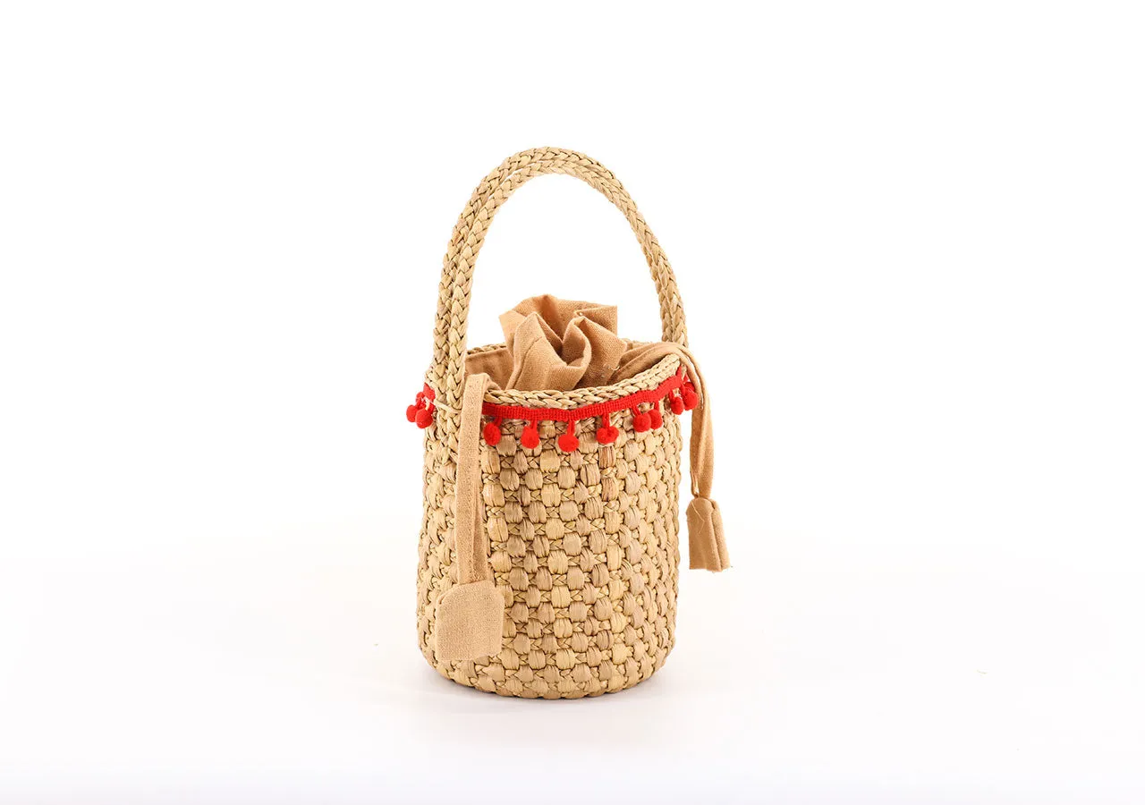 Straw Cylinder Bag