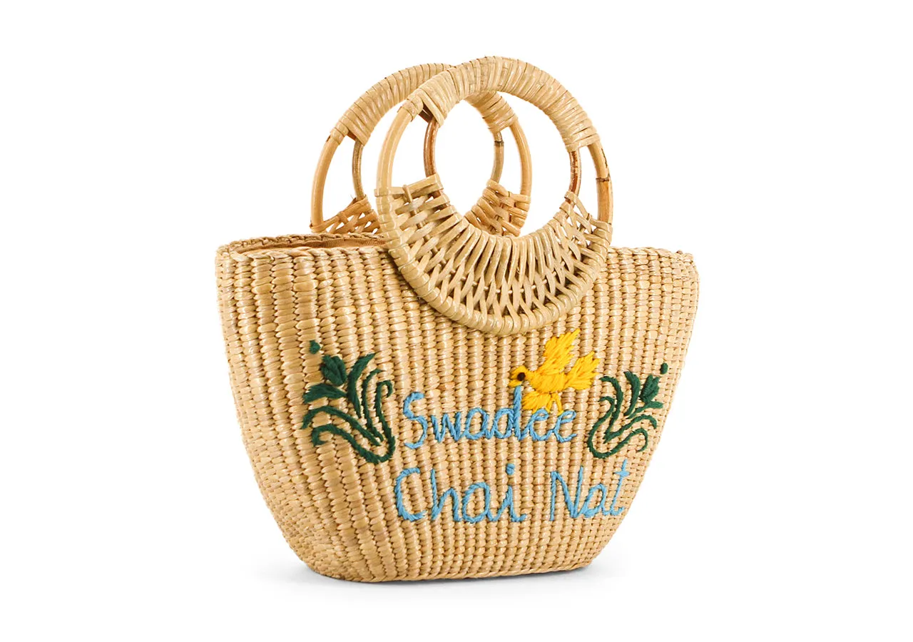 Straw Handbag Pattern Swadee Chainat