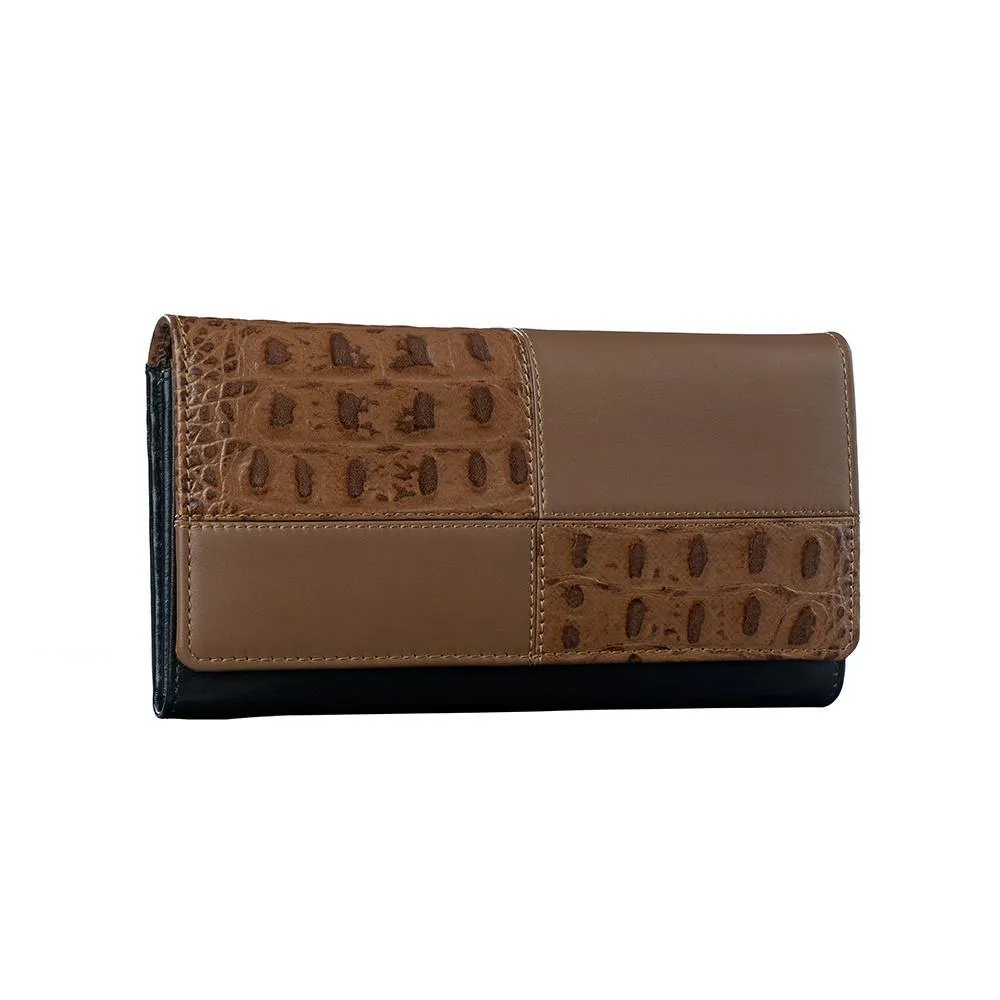 Swan Ladies Women | Leather Wallet for Women | 100% Genuine Leather | Color: Black, Blue, Brown, Tan, Green & Yellow