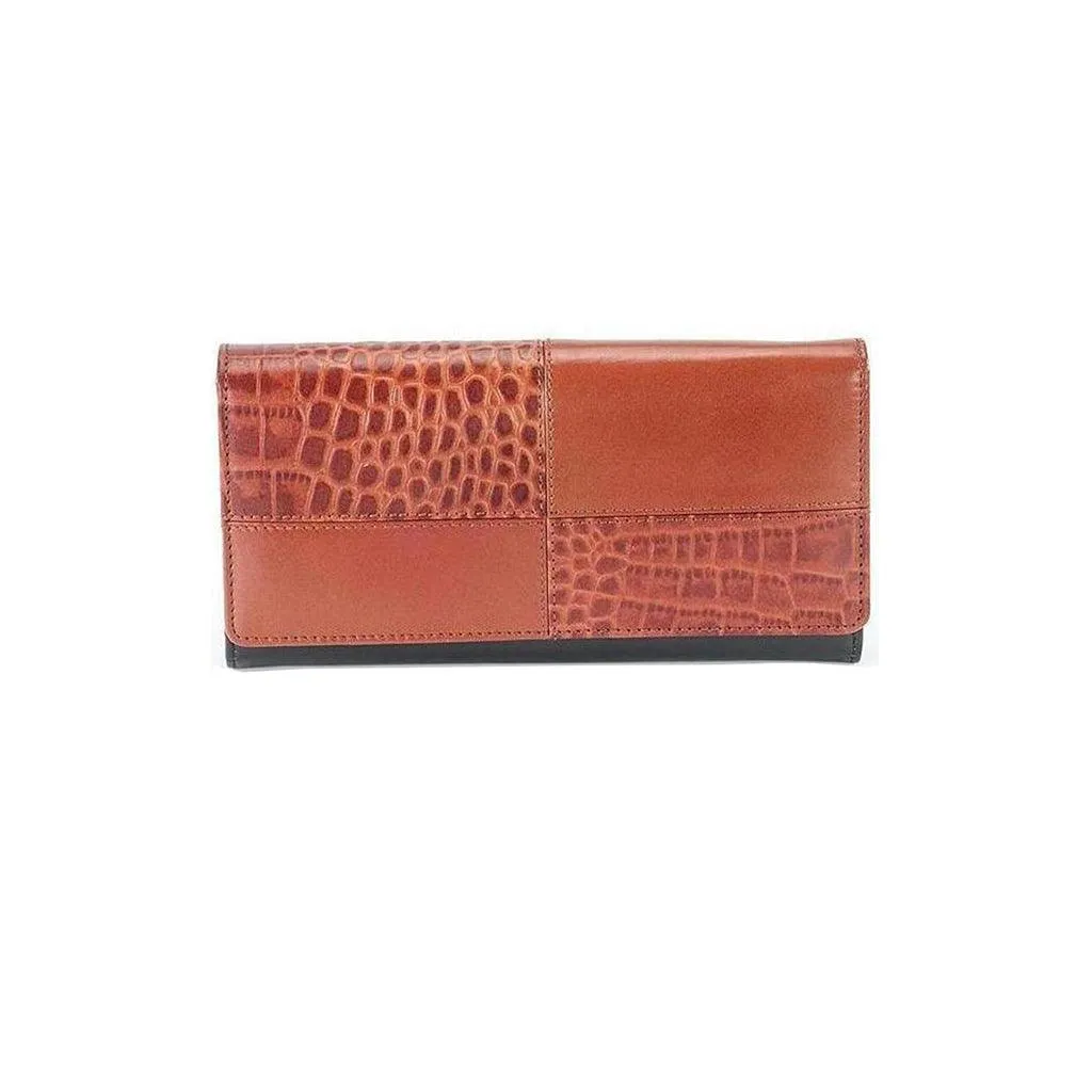 Swan Ladies Women | Leather Wallet for Women | 100% Genuine Leather | Color: Black, Blue, Brown, Tan, Green & Yellow