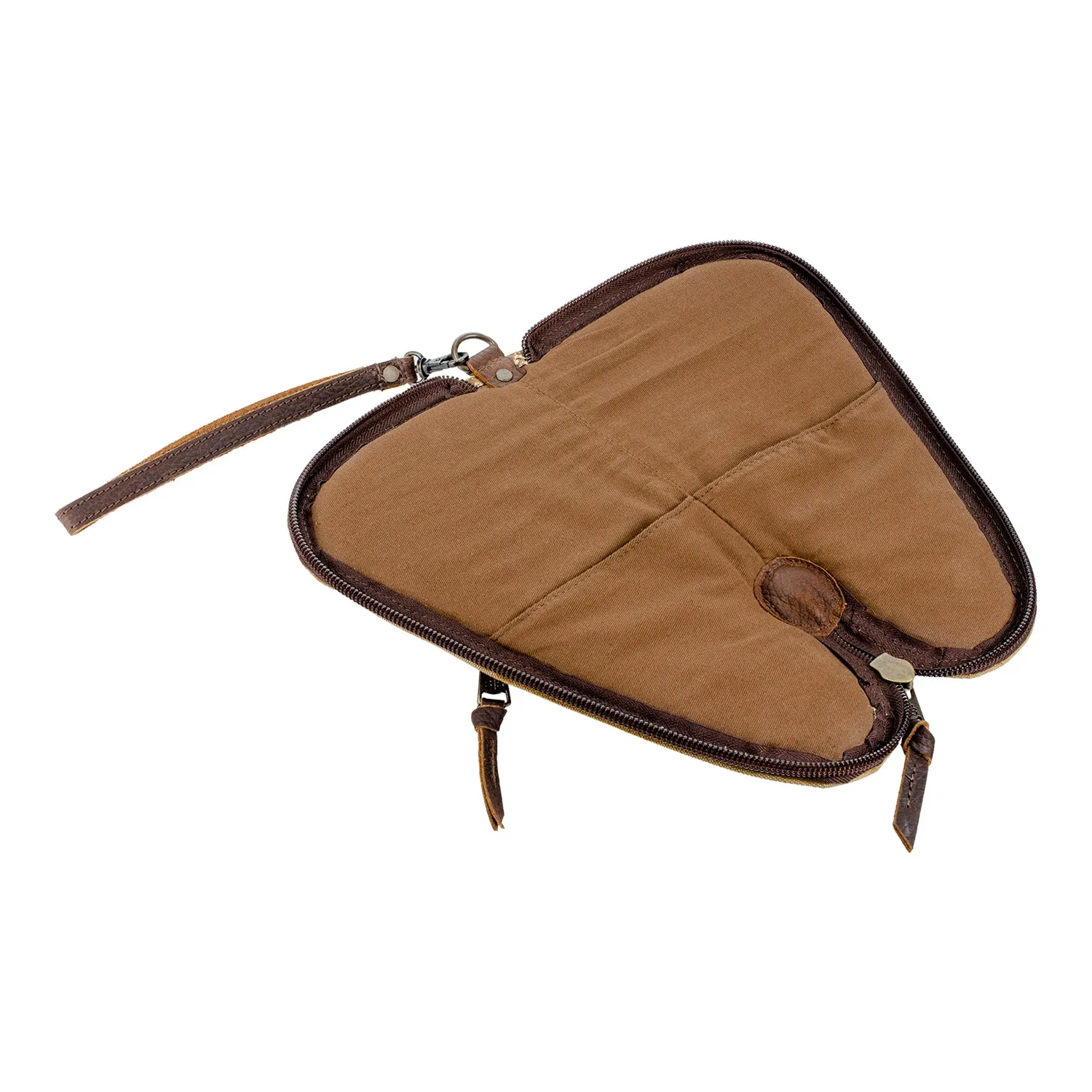 Tan Canvas Pistol Case