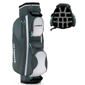 Tangkula Golf Cart Bag with 14 Dividers, Lightweight Golf Cart Bag