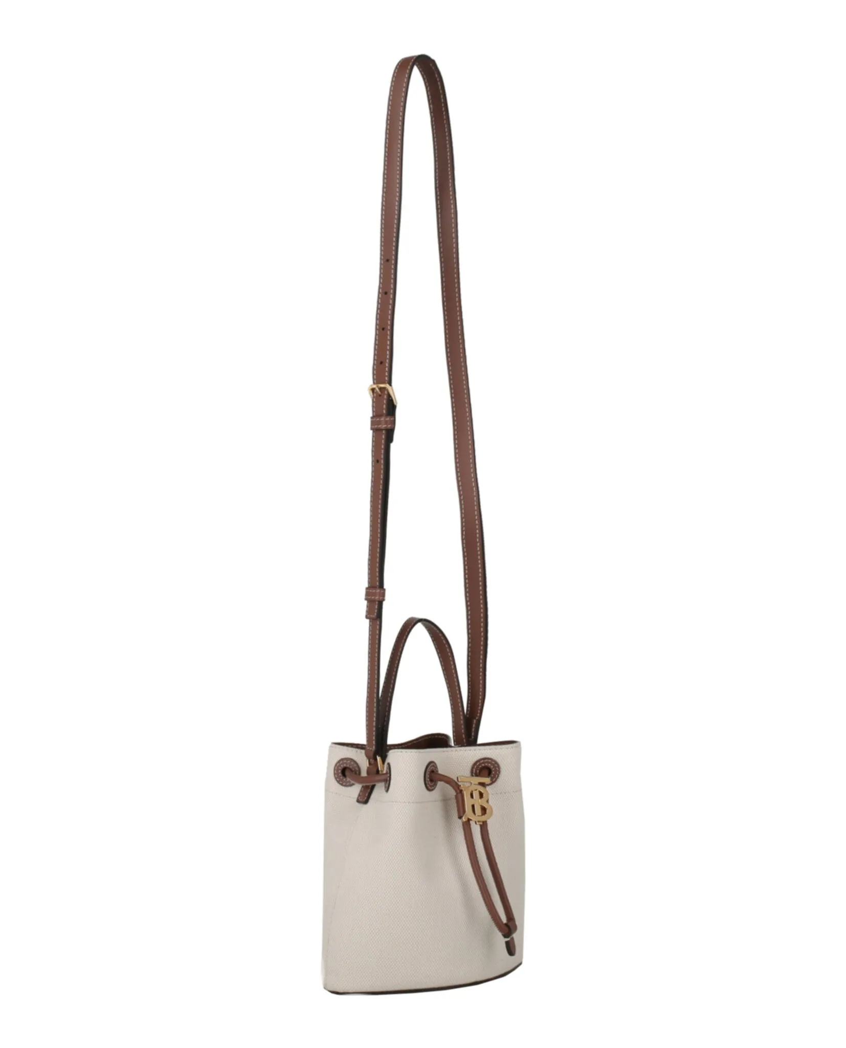 'TB' Cotton Bucket Bag