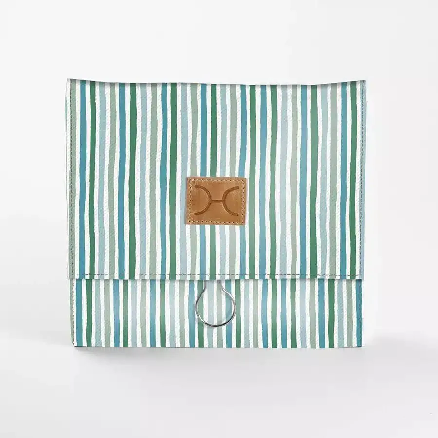 Thandana Laminated Fabric Roll Up Toiletry Pouch