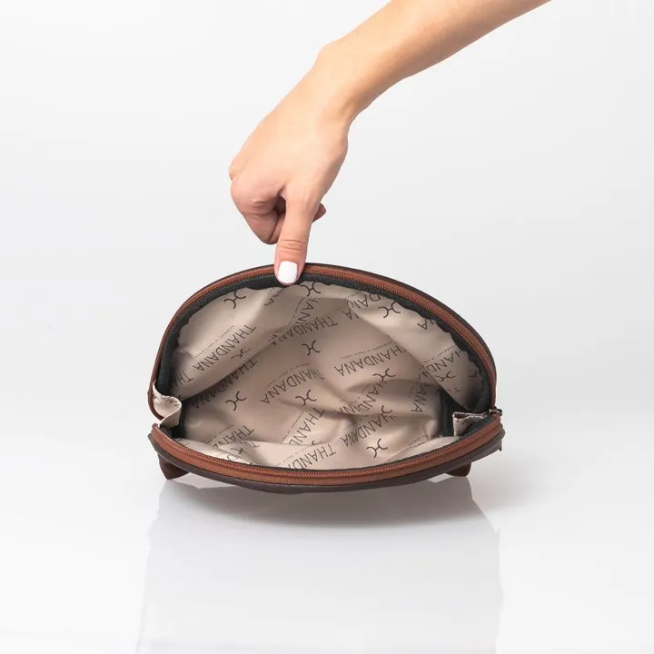 Thandana Leather Big Mouth Case | Tobacco