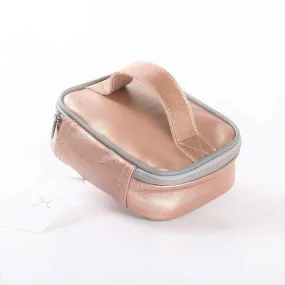 Thandana Metallic Leather Single Toiletry Case