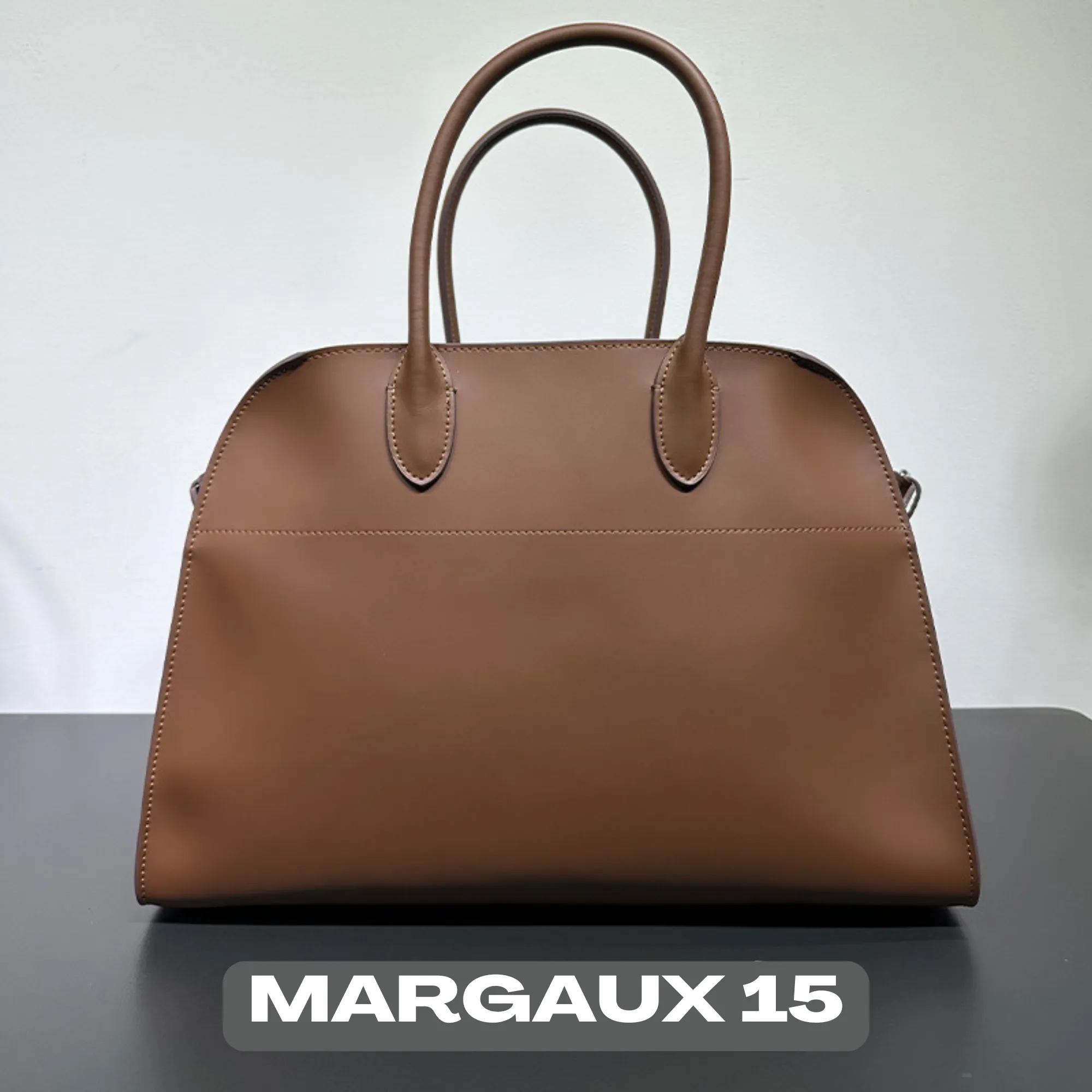 The Row Margaux Inspired Leather Bag | Without Logo