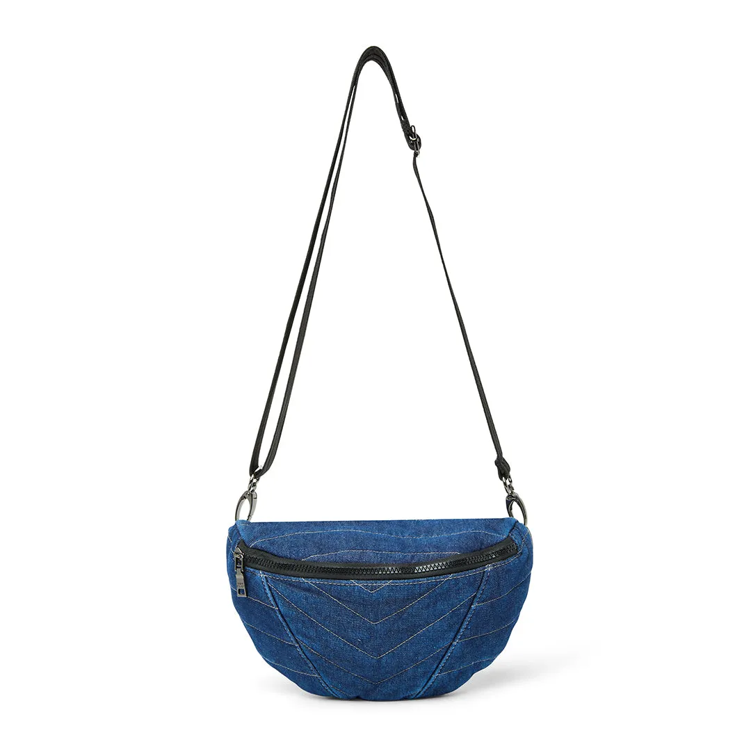 Think Royln Little Runaway Bag in Stone Washed Denim