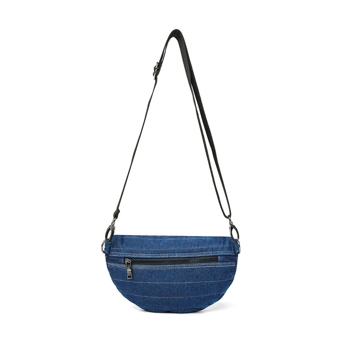 Think Royln Little Runaway Bag in Stone Washed Denim