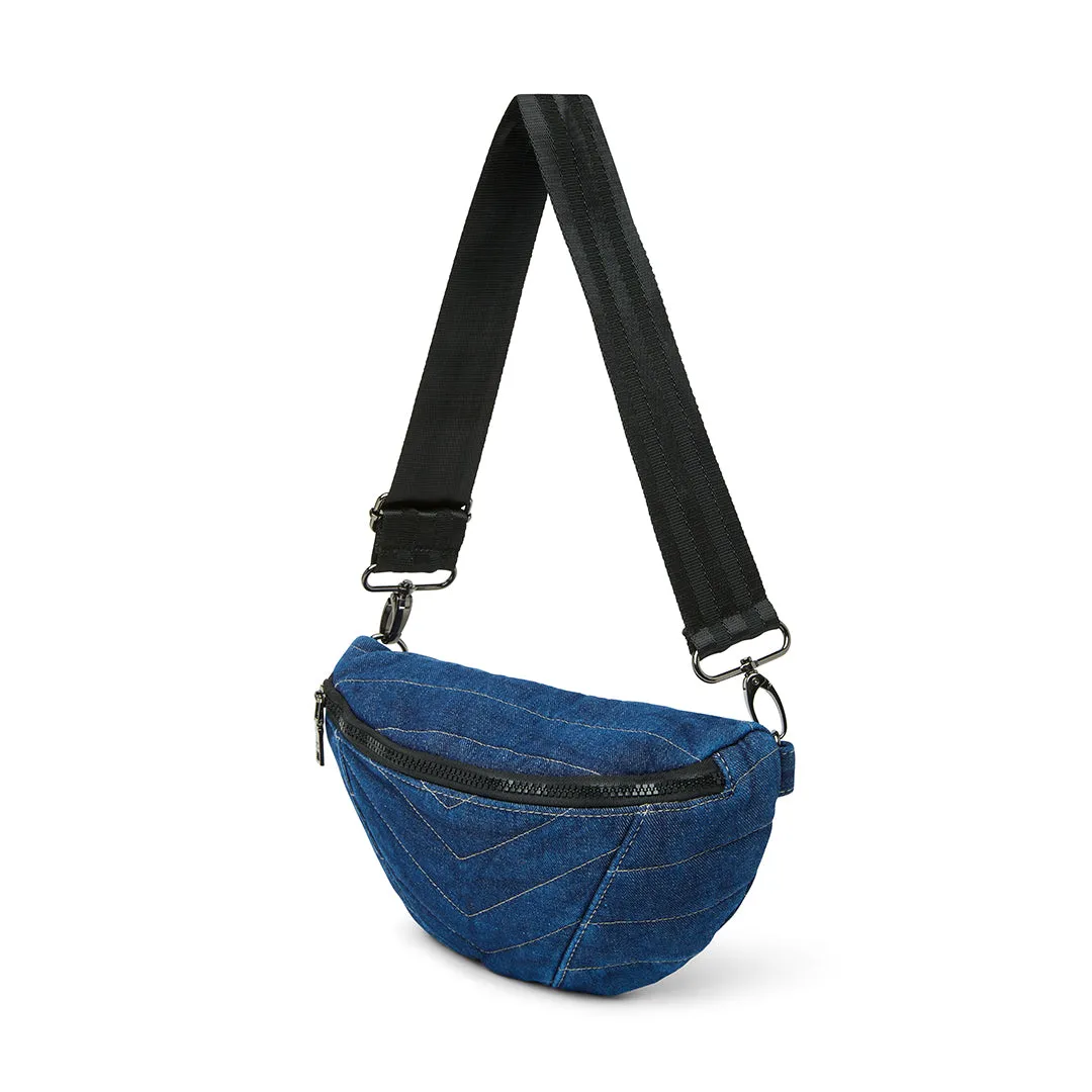 Think Royln Little Runaway Bag in Stone Washed Denim