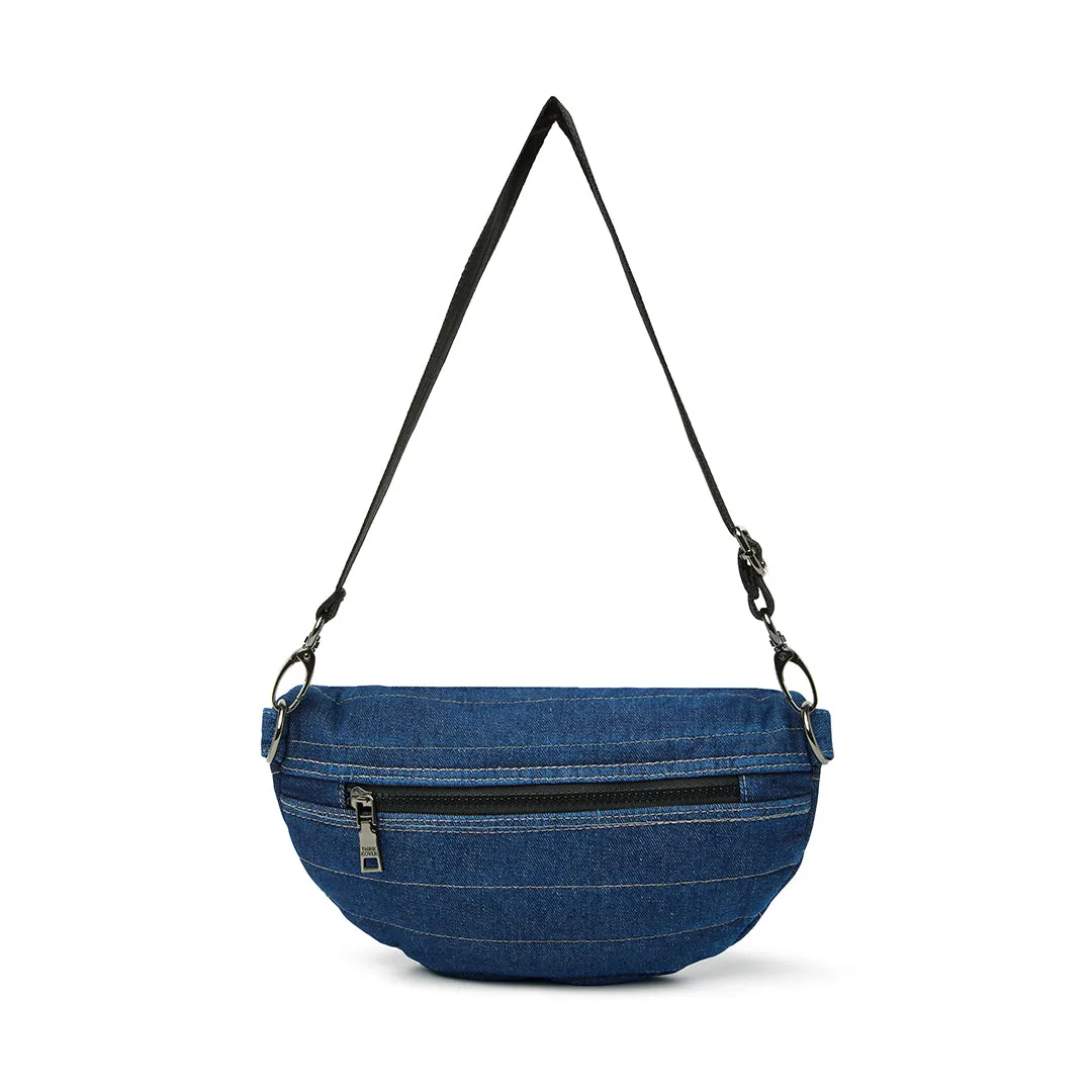 Think Royln Little Runaway Bag in Stone Washed Denim