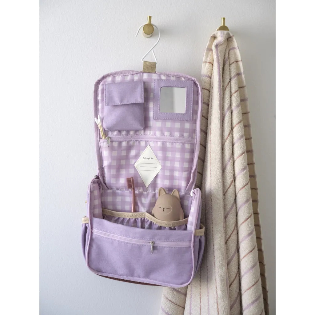 Toiletry Bag with hanger - Lilac