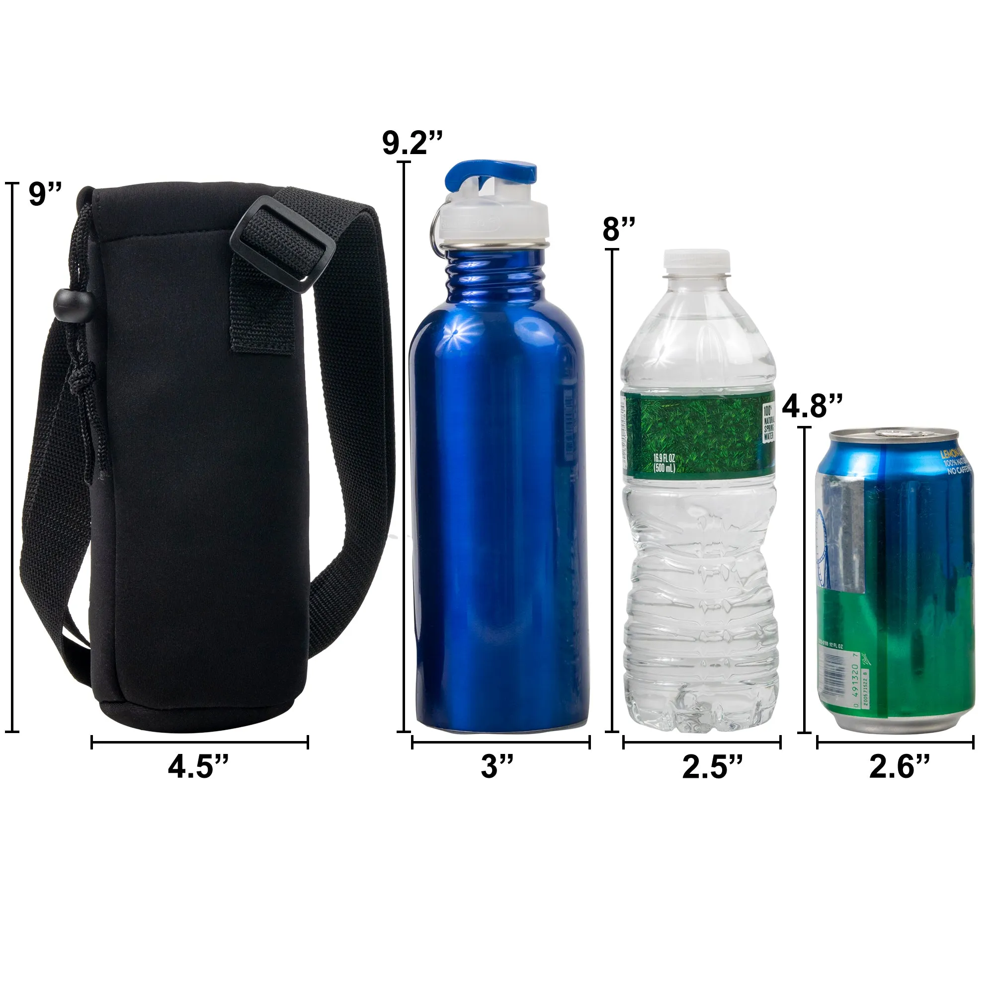 Trailmaker Neoprene Insulated Water Bottle Bag With Strap