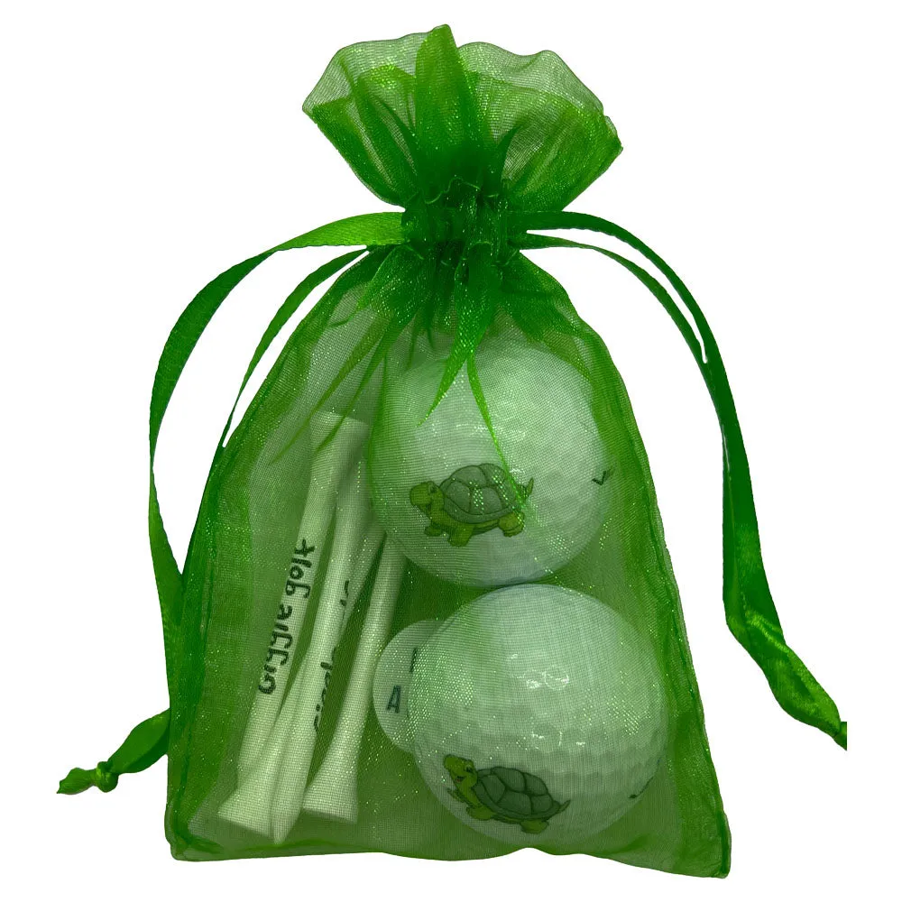 Turtle 2 Golf Balls & 4 Tees Pack