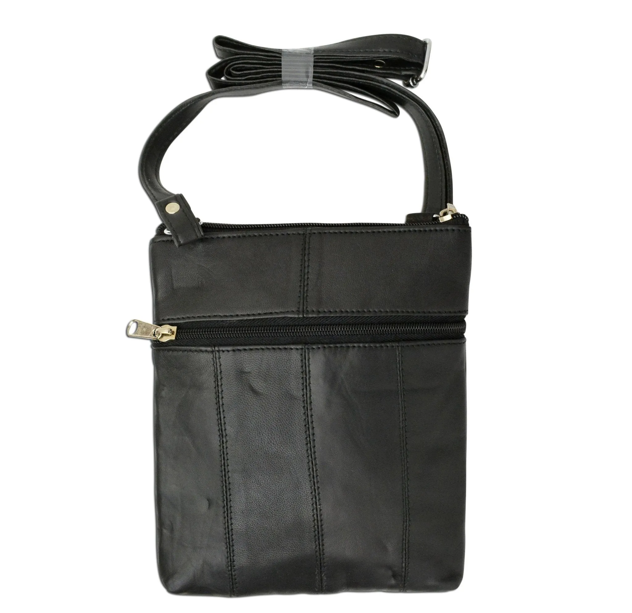 Unisex Cross Body Genuine Leather Bag 801 BK