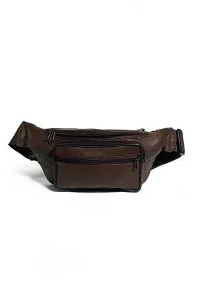 Unisex Leather Crossbody Fanny Pack