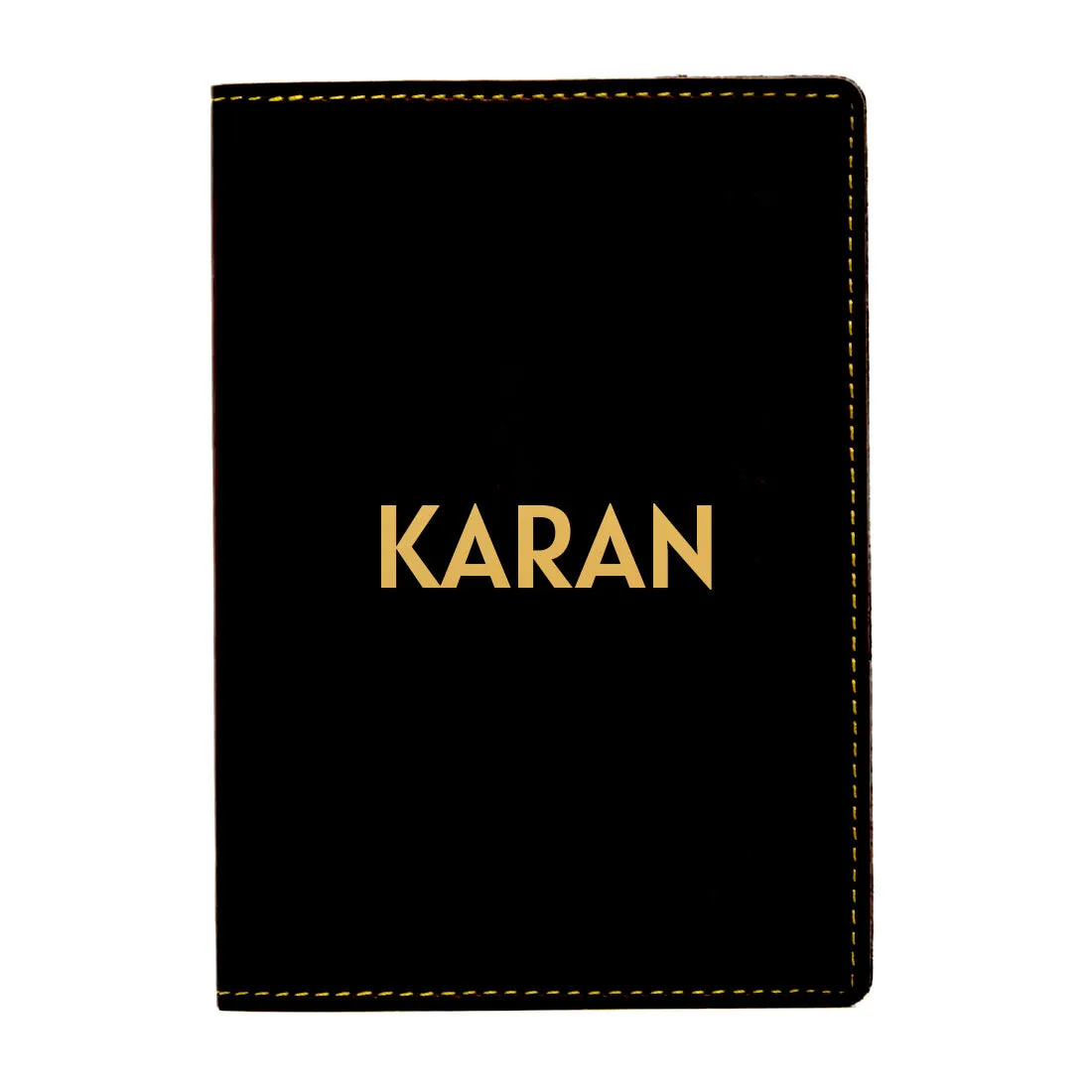 Vegan Leather Customised Passport Cover with Name